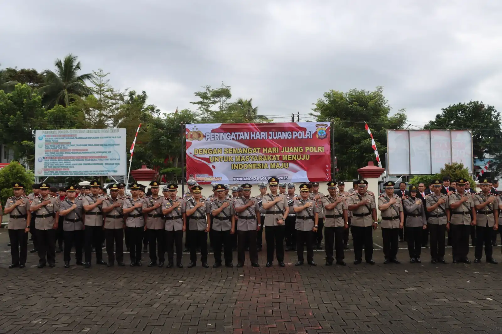Polres Minahasa Gelar Upacara Hari Juang Polri, Kapolres Tekankan Semangat Pengabdian